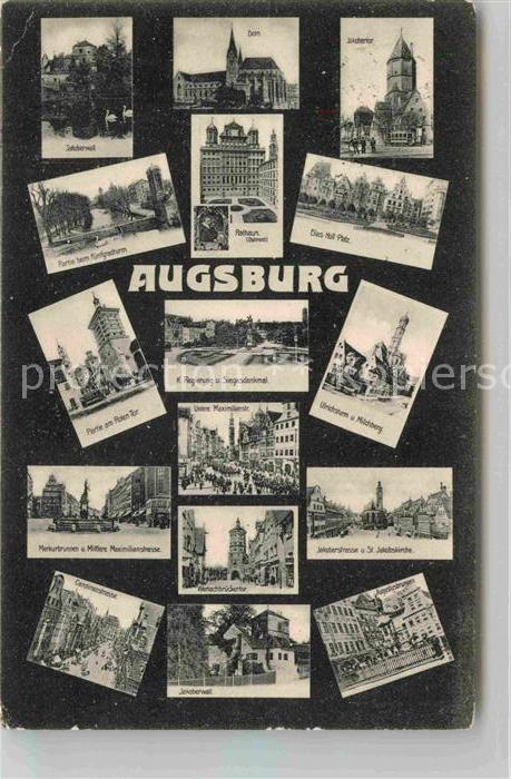 Augsburg Rotes Tor Markusbrunnen Dom