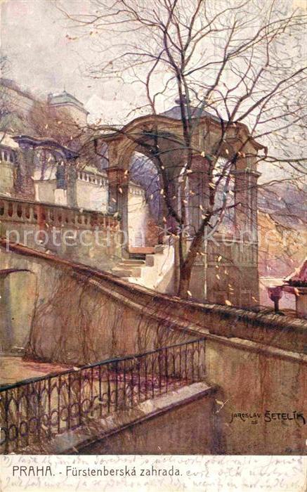 Praha Prahy Prague Fuerstenberska zahrada Fuerstenberg'scher Garten Kuenstlerkar