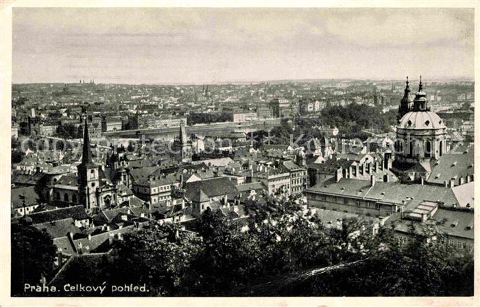 Praha Prahy Prague Celkovy pohled Blick ueber die Stadt