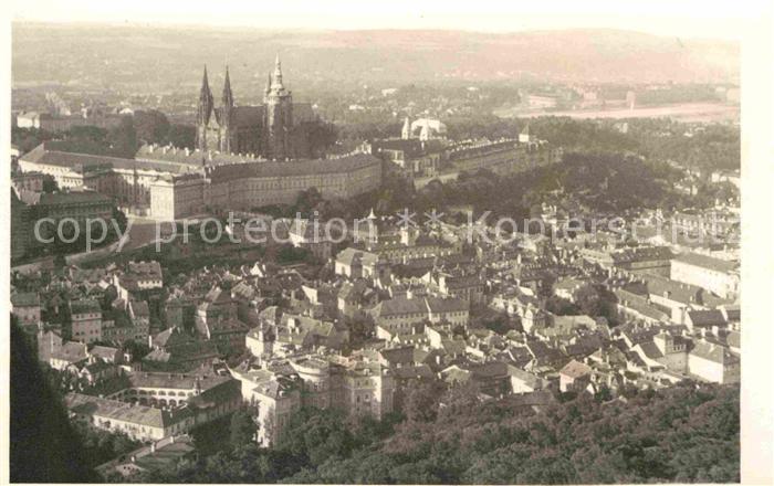 Prag Prahy Prague Stadtbild mit Prager Burg
