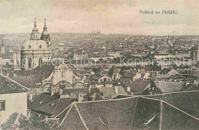 Prag Prahy Prague Blick ueber die Stadt