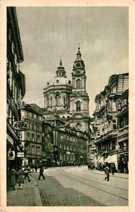 Prag Prahy Prague Mala Strana Kostel sv Mikulase Kleinseite Nikolauskirche