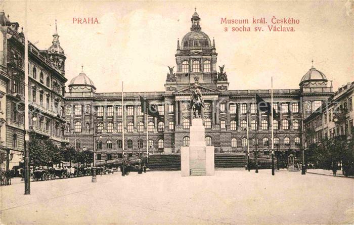 Prag Prahy Prague Museum Socha sv Vaclava Statue St Wenzel