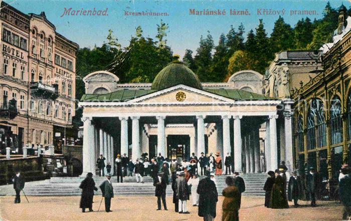 Marienbad Tschechien Boehmen Krizovy pramen Kreuzbrunnen