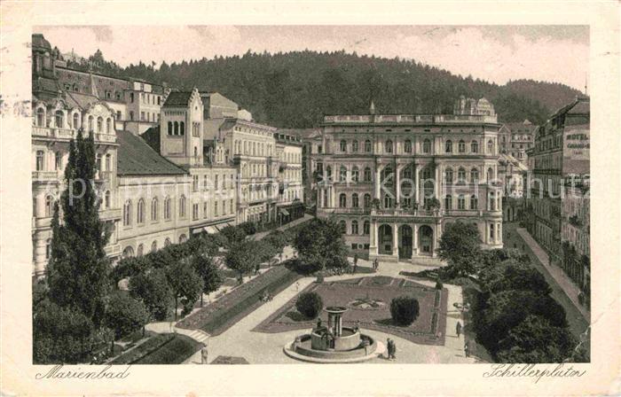 Marienbad Tschechien Boehmen Schillerplatz