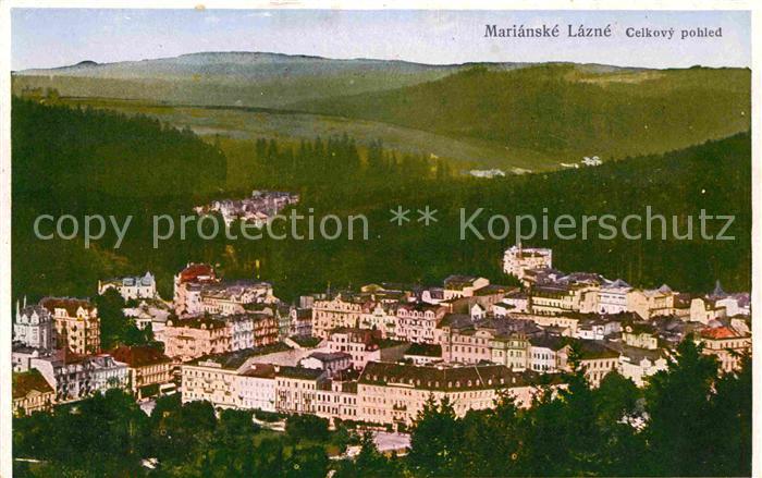 Marienbad Tschechien Boehmen Celkovy pohled Panorama