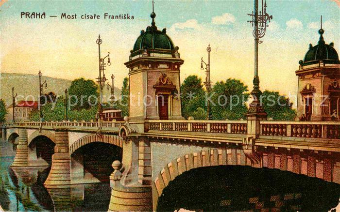 Prag Prahy Prague Most cisare Frantiska I Kaiser Franzens Bruecke