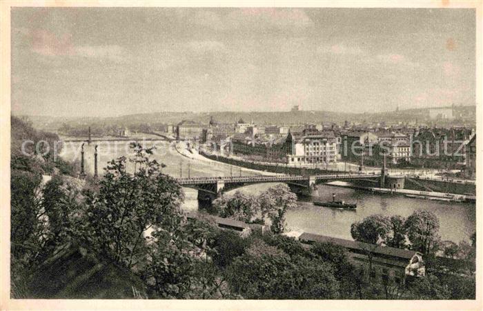Prag Prahy Prague Mendeluv most Mendelbruecke Moldau