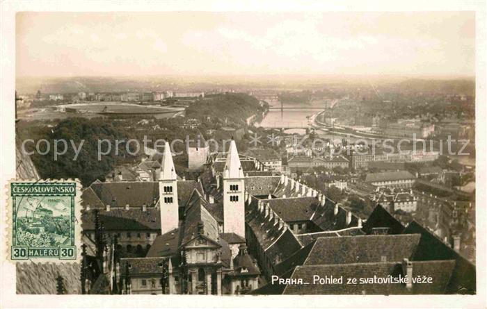 Prag Prahy Prague Pohled ze svatovitske veze