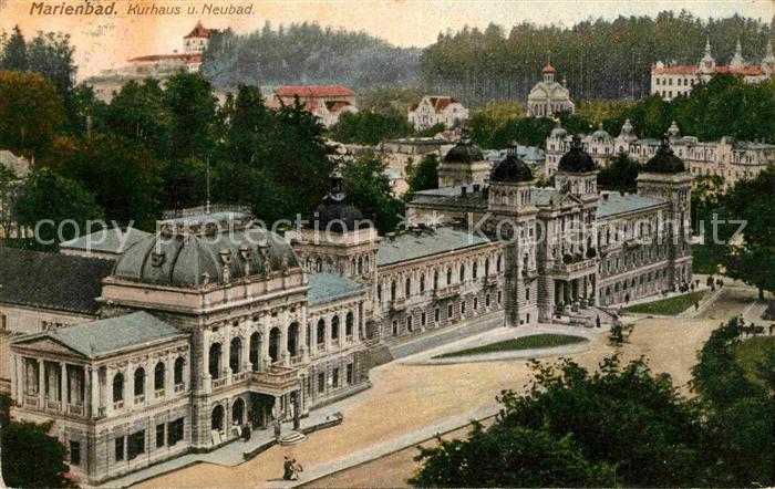 Marienbad Tschechien Boehmen Kurhaus und Neubad