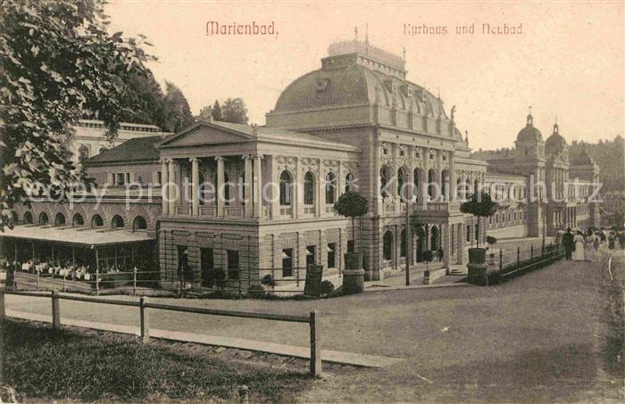 Marienbad Tschechien Boehmen Kurhaus und Neubad