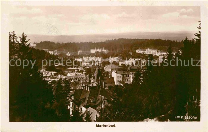 Marienbad Tschechien Boehmen Panorama