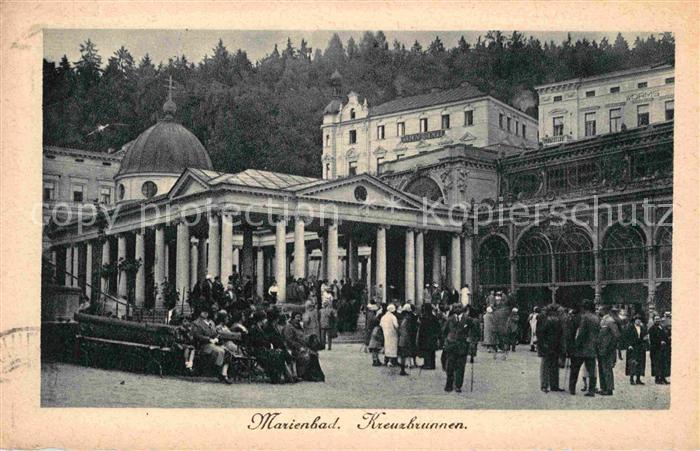 Marienbad Tschechien Boehmen Kreuzbrunnen Tiefdruckkarte Nr 1179