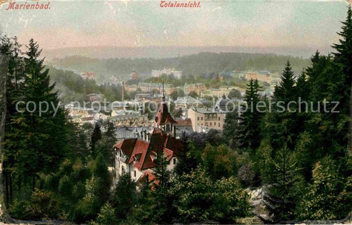 Marienbad Tschechien Boehmen Totalansicht