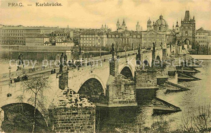 Prag Prahy Prague Karlsbruecke