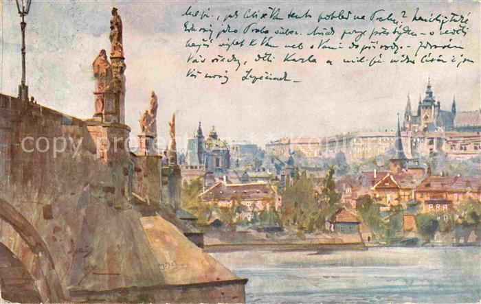 Prag Prahy Prague Schloss Karlsbruecke