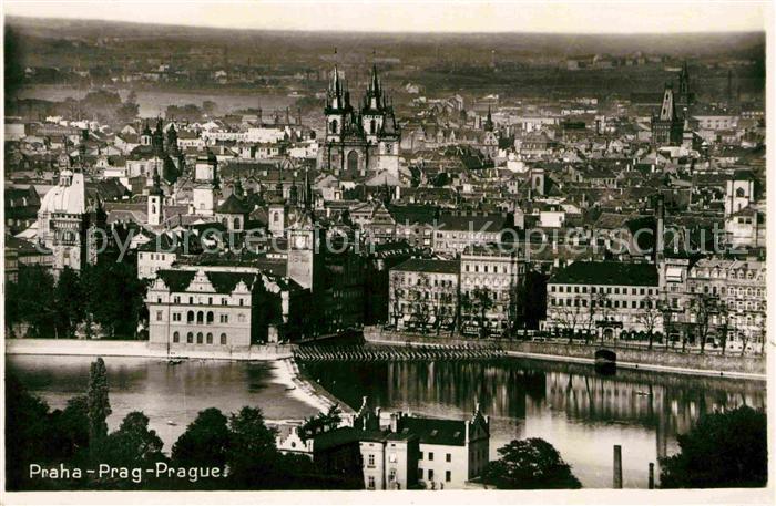 Prag Prahy Prague Stadtansicht Moldau