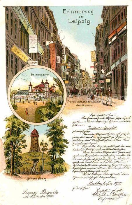 LEIPZIG Sachsen Peterstrasse Palmgarten