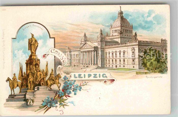 LEIPZIG Sachsen Reichsgericht Sieges Denkmal