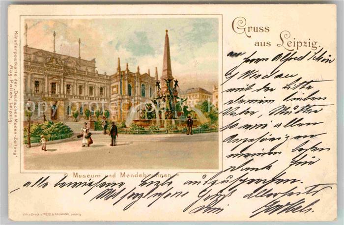 LEIPZIG Sachsen Museum Mendebrunnen