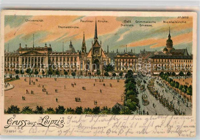 LEIPZIG Sachsen Nicolaikirche Universitaet Thomaskirche