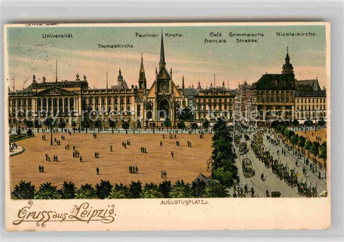 LEIPZIG Sachsen Nicolaikirche Grimmaische Strasse Pauliner Kirche