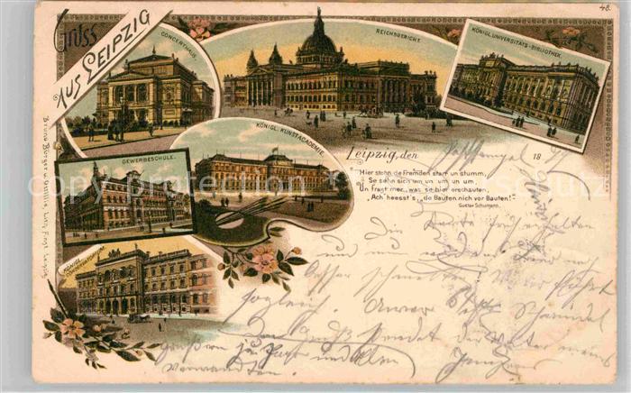 LEIPZIG Sachsen Reichsgericht Koenigliche Kunstakademie