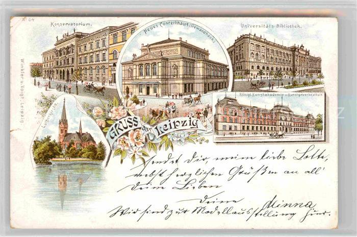 LEIPZIG Sachsen Universitaets Bibliothek Konservatorium