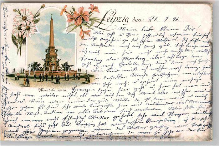 LEIPZIG Sachsen Mendebrunnen
