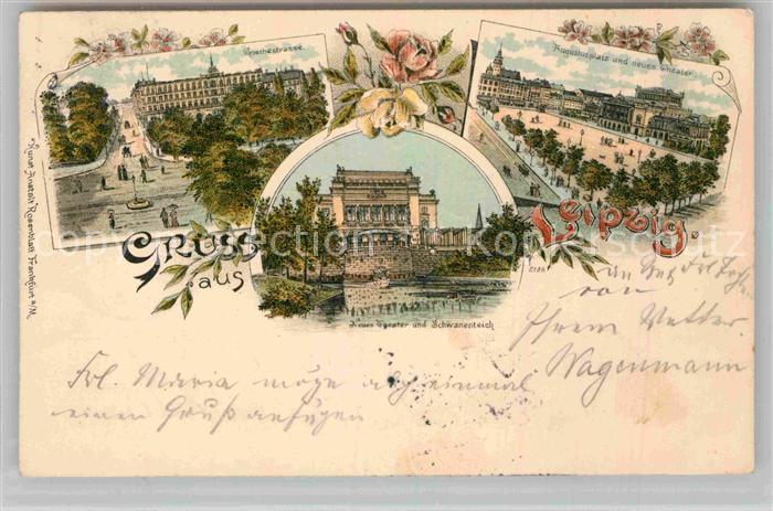LEIPZIG Sachsen Goethestrasse Augustusplatz Neues Theater