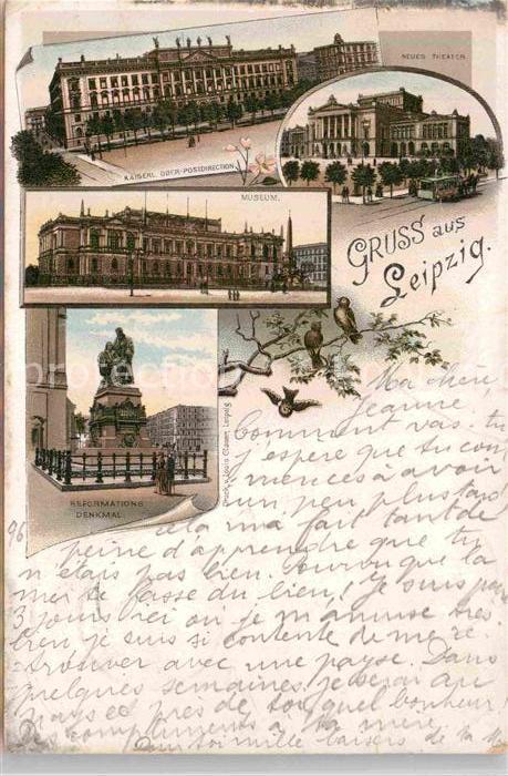 LEIPZIG Sachsen Neues Theater Reformationsdenkmal Museum