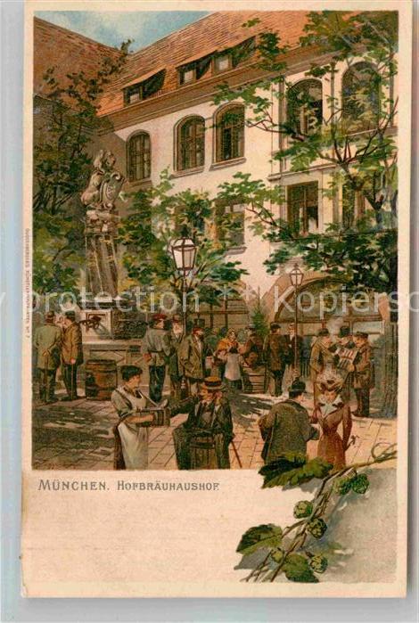 Muenchen Bayern Hofbraeuhaushof