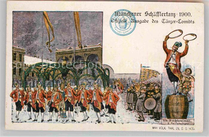 Muenchen Bayern Schaefflertanz Offizielle Ausgabe 1900