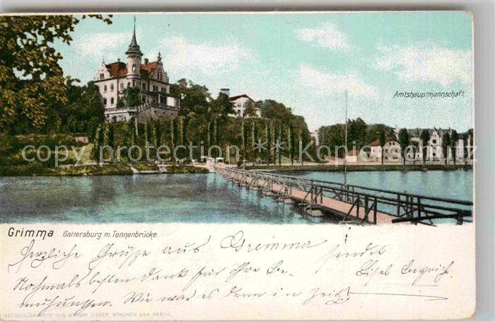 Grimma Gattersburg Tonnenbruecke