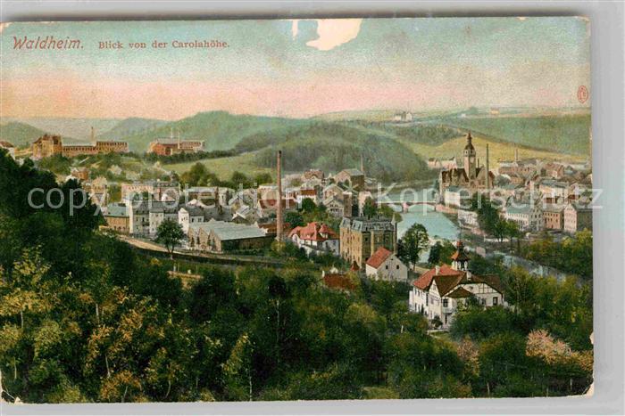 Waldheim Sachsen Blick von der Carolahoehe