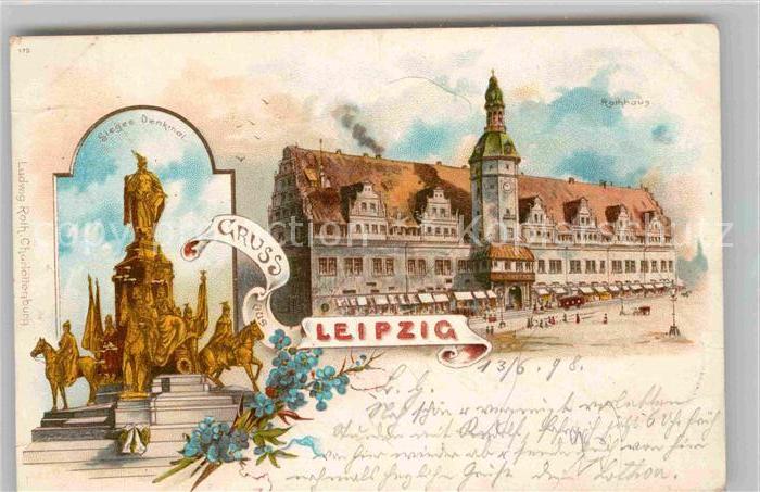 LEIPZIG Sachsen Rathaus Sieges Denkmal