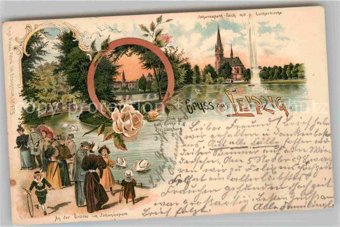 LEIPZIG Sachsen Johann Park Lutherkirche