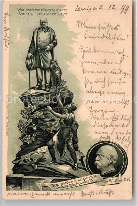 LEIPZIG Sachsen Bismarck Denkmal