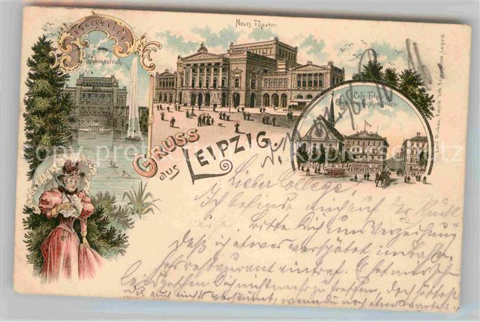 LEIPZIG Sachsen Neues Theater Cafe Filsch Schwanenteich