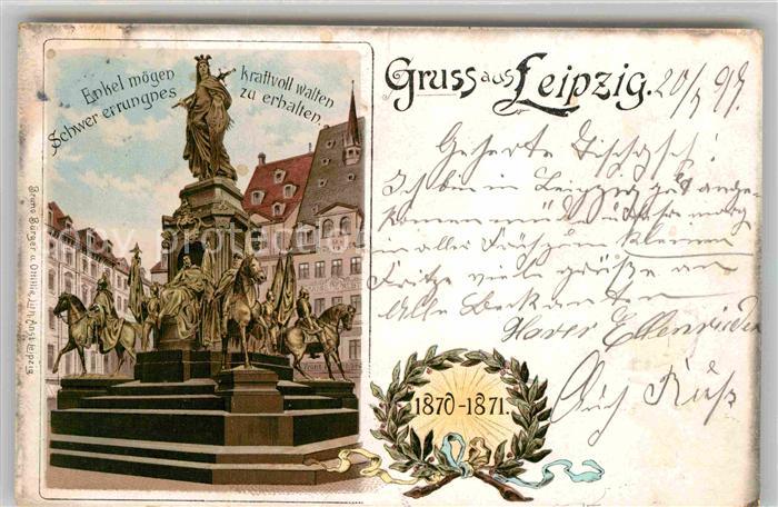 LEIPZIG Sachsen Sieges Denkmal