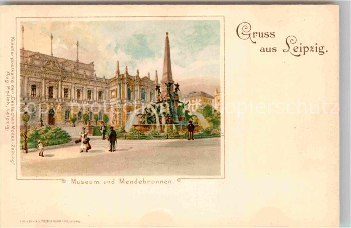 LEIPZIG Sachsen Museum Mendebrunnen
