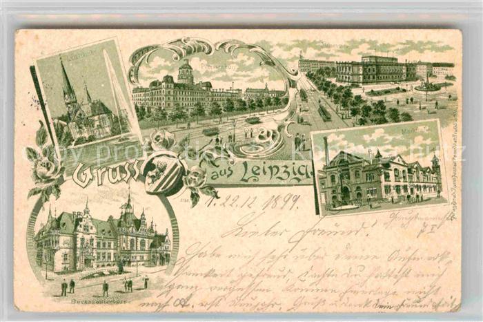 LEIPZIG Sachsen Lutherkirche Pleissenburg