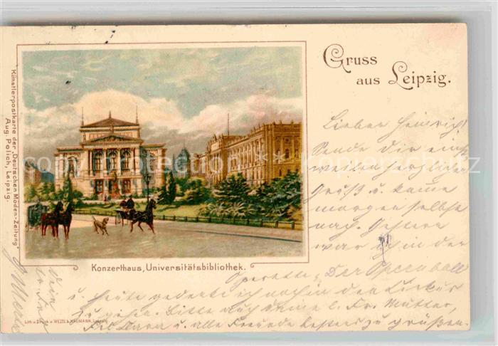 LEIPZIG Sachsen Konzerthaus Universitaetsbibliothek