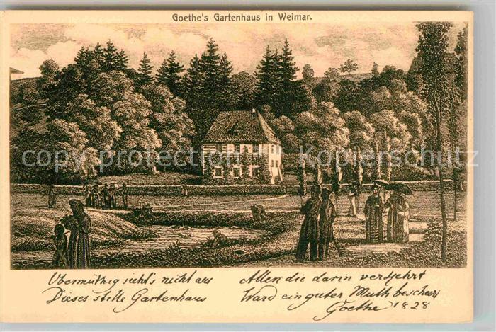 Weimar Thueringen Goethes Gartenhaus