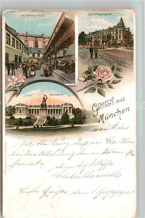Muenchen Bayern Loewnbraeukeller Hofbraeuhaus Bavaria