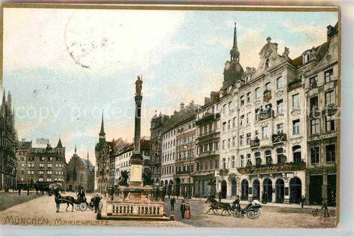 Muenchen Bayern Marienplatz