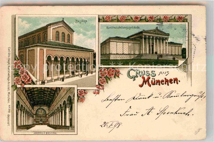 Muenchen Bayern Kunstausstellungsgebaeude Basilika Inneres