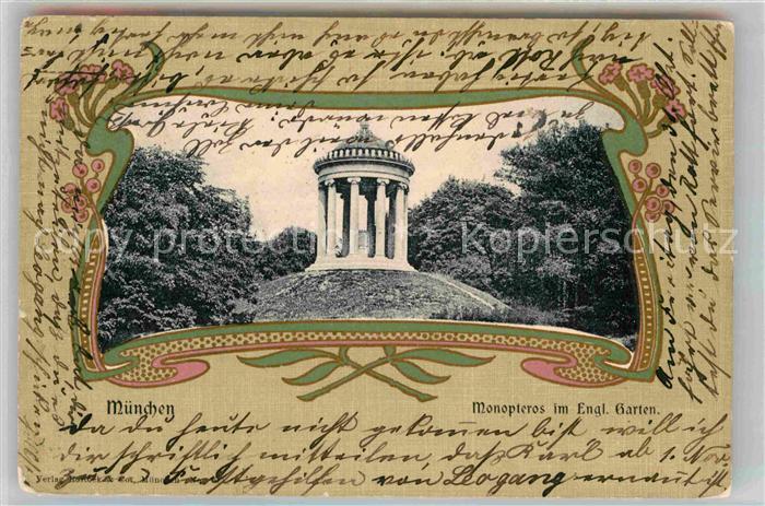Muenchen Bayern Monopteros im Englischen Garten