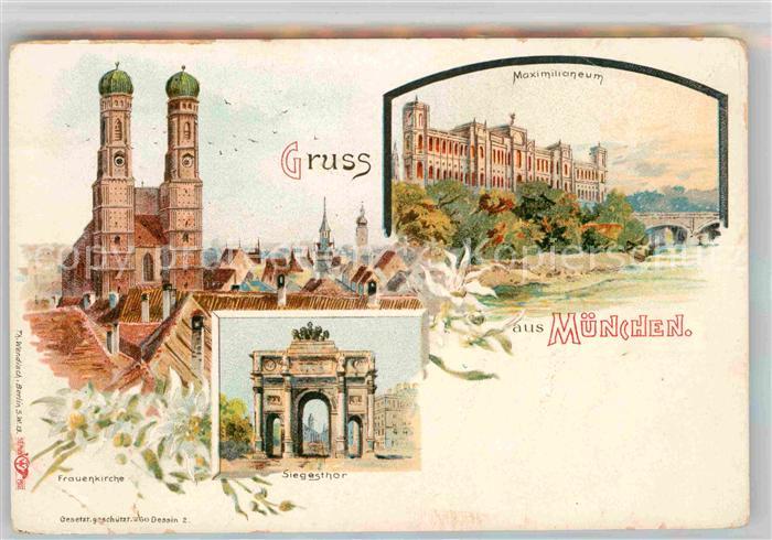 Muenchen Bayern Maximilaneum Frauenkirche