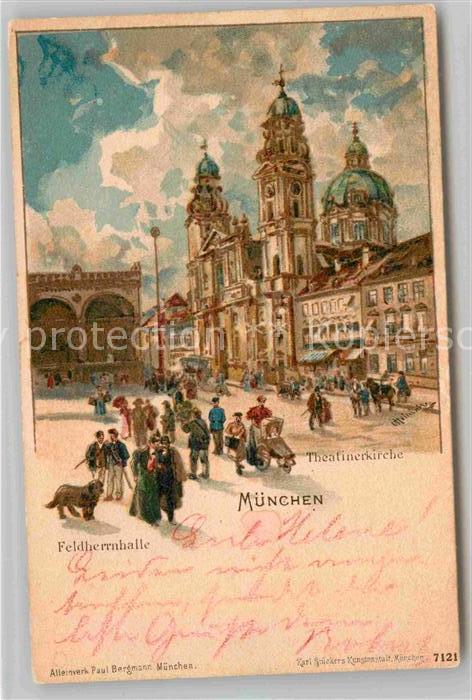 Muenchen Bayern Theatinerkirche